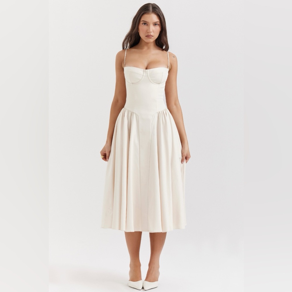 House of CB SAMARIA
Vintage Cream Corset Sundress. XS